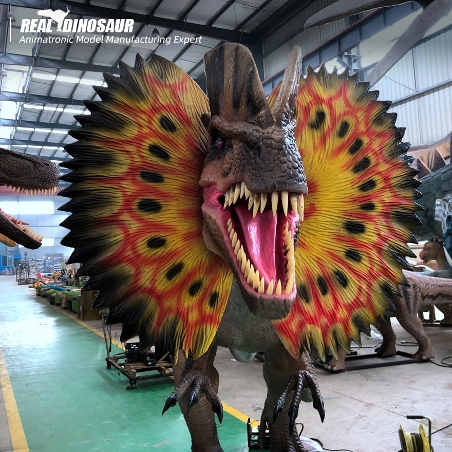 Amusement park life size dinosaur robot animatronic dinosaur for sale