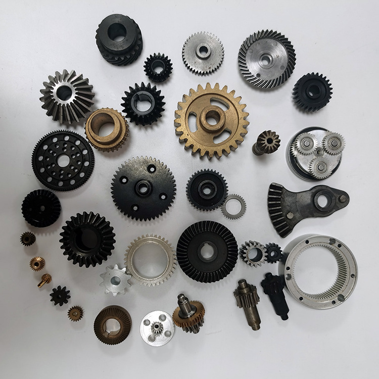 Shenzhen High Precision Custom Made CNC Spur Straight Helical Round Ring Bevel Brass Steel Gear Small Rack And Pinion Gears