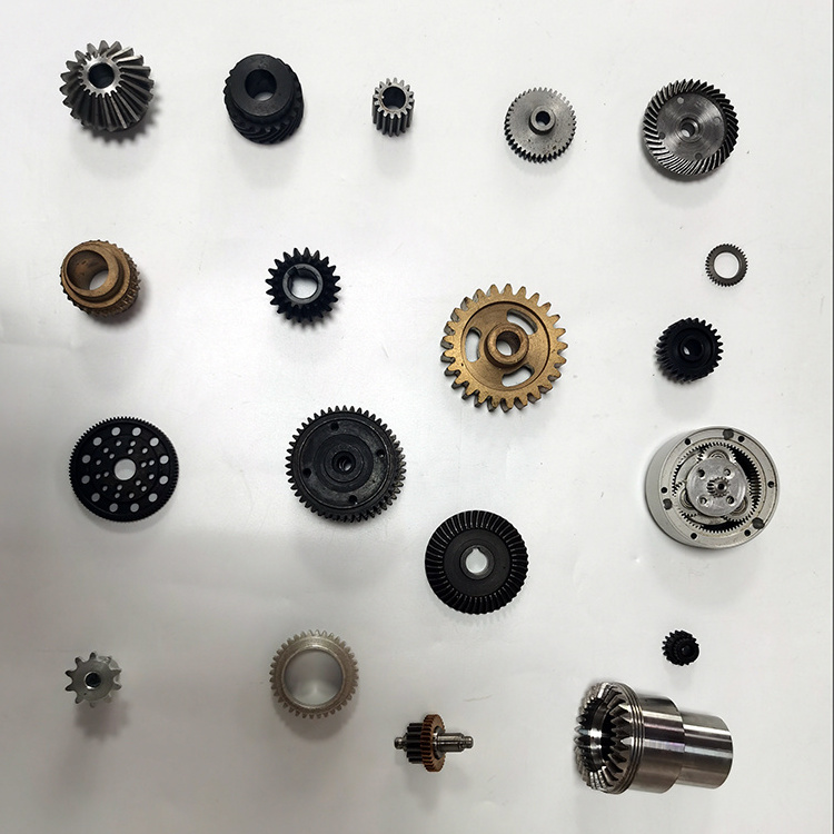 Shenzhen High Precision Custom Made CNC Spur Straight Helical Round Ring Bevel Brass Steel Gear Small Rack And Pinion Gears