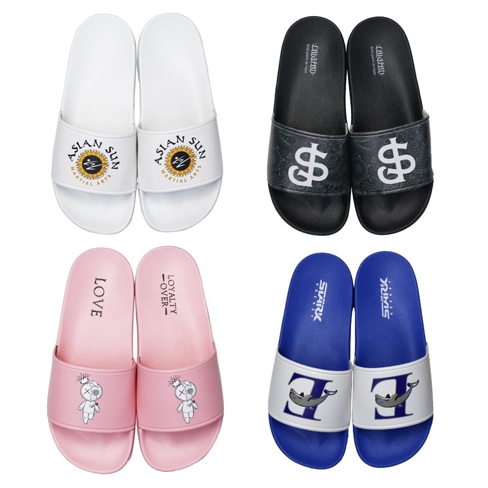 Comfortable Designer Multiple Colors Black Blank Custom Logo Rubber Slippers Slides Sandals shoes for Men Women