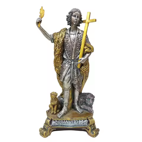 High quantity resin material black colors the suffering of Jesus cross statue