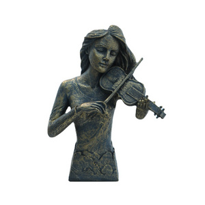 Creative figures antique copper musicians resin crafts home decoration ornaments gifts