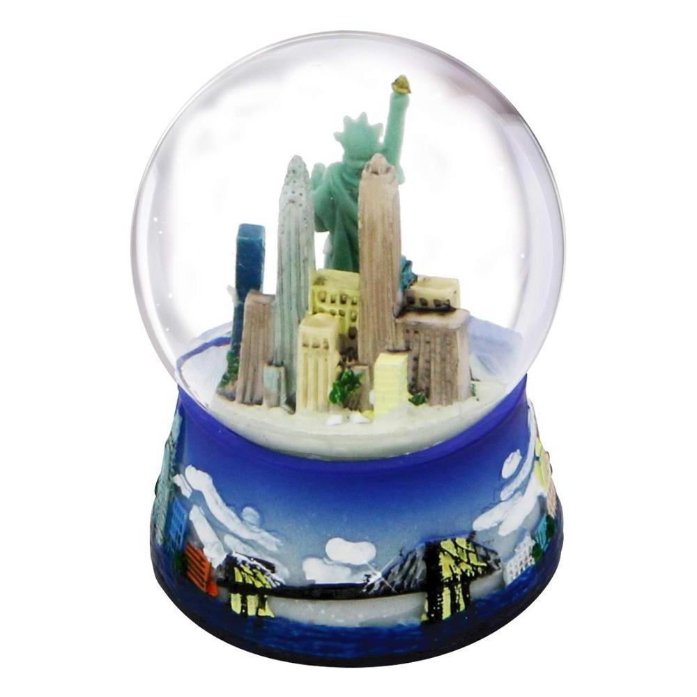 custom holiday decoration resin new york souvenir gift water snow globe with the Statue of Liberty