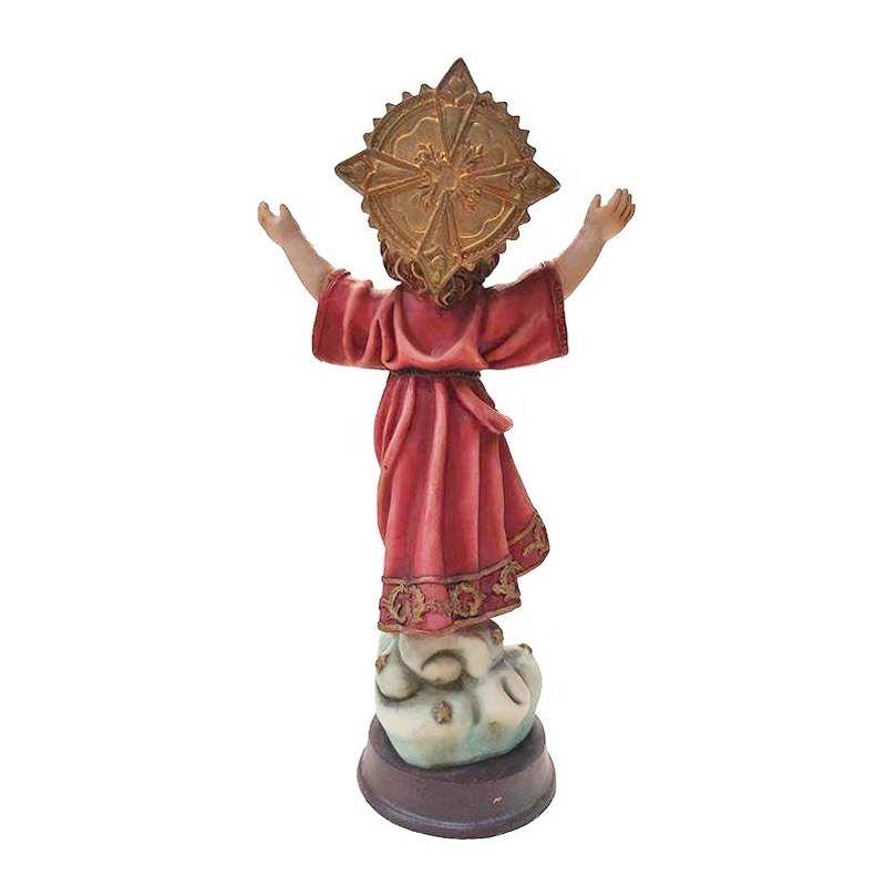 OEM Resin Religious Christian Gifts Divino Nino Jesus Statue Crafts Home Decoration Baby Jesus Catholic Religious Figurines