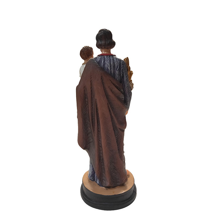 Religious custom catholic gift resin figurine San Antonio statue with jesus christ child