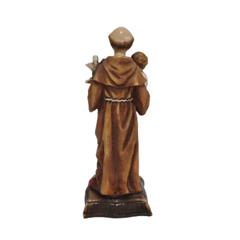 Resin Christian Religious Figurines Gifts Crafts Home Decor Custom Saint Anthony Catholic Religious Statues