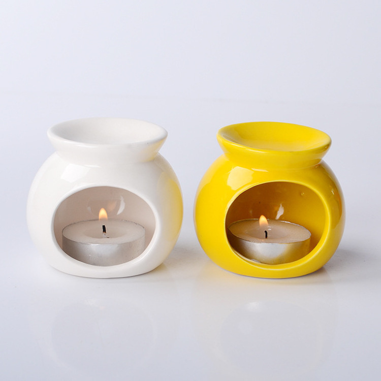 Wholesale wax burners modern tea light wax melt candle oil ceramic incense holder small burner