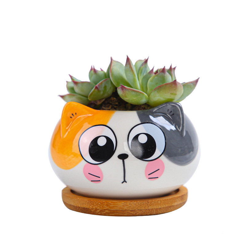 Creative Cartoon Animal Gardening Gardening Ceramic Mini Potted Plant Succulent Flower Pot