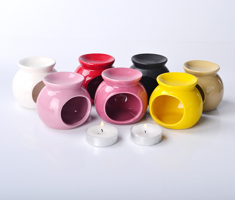 Wholesale wax burners modern tea light wax melt candle oil ceramic incense holder small burner