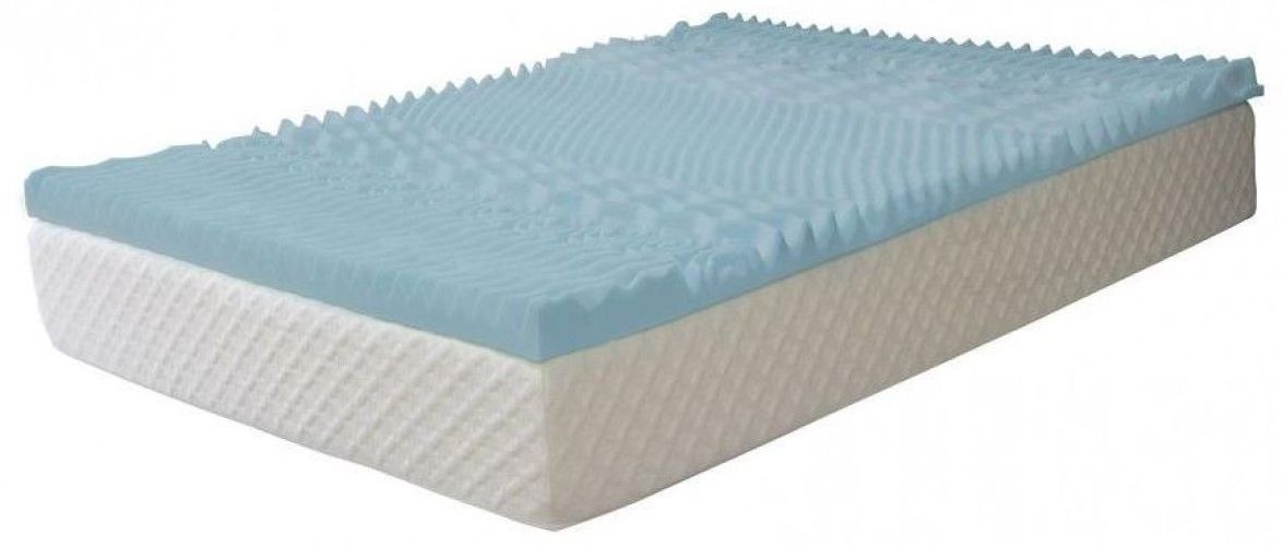 7 Zone Comfort Mattress Topper Egg Crate Bamboo Bed Pads Relief Cooling Gel Infused Memory Foam Mattress Topper