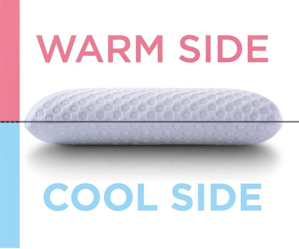 cooling gel pillow pad Ventilated Hole-Punch Memory Foam Bed Pillow Infused with Cooling Gel