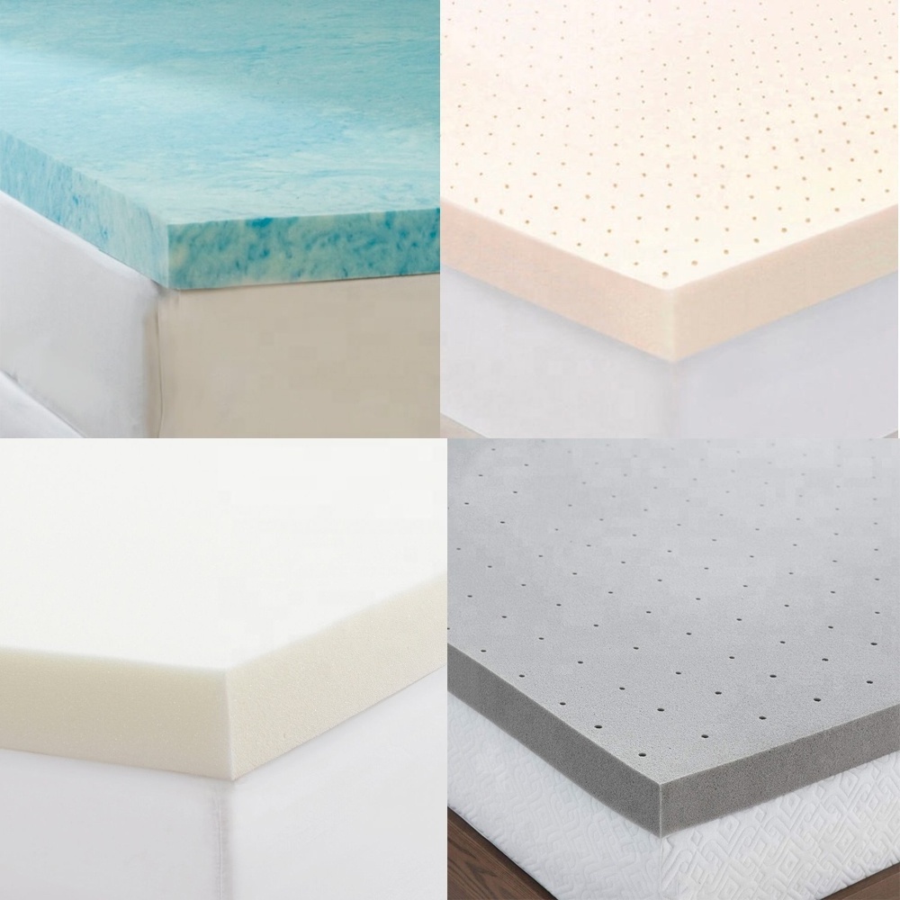 High Density Cooling Gel-Infused Memory Foam Bamboo Mattress Bed Topper Pads