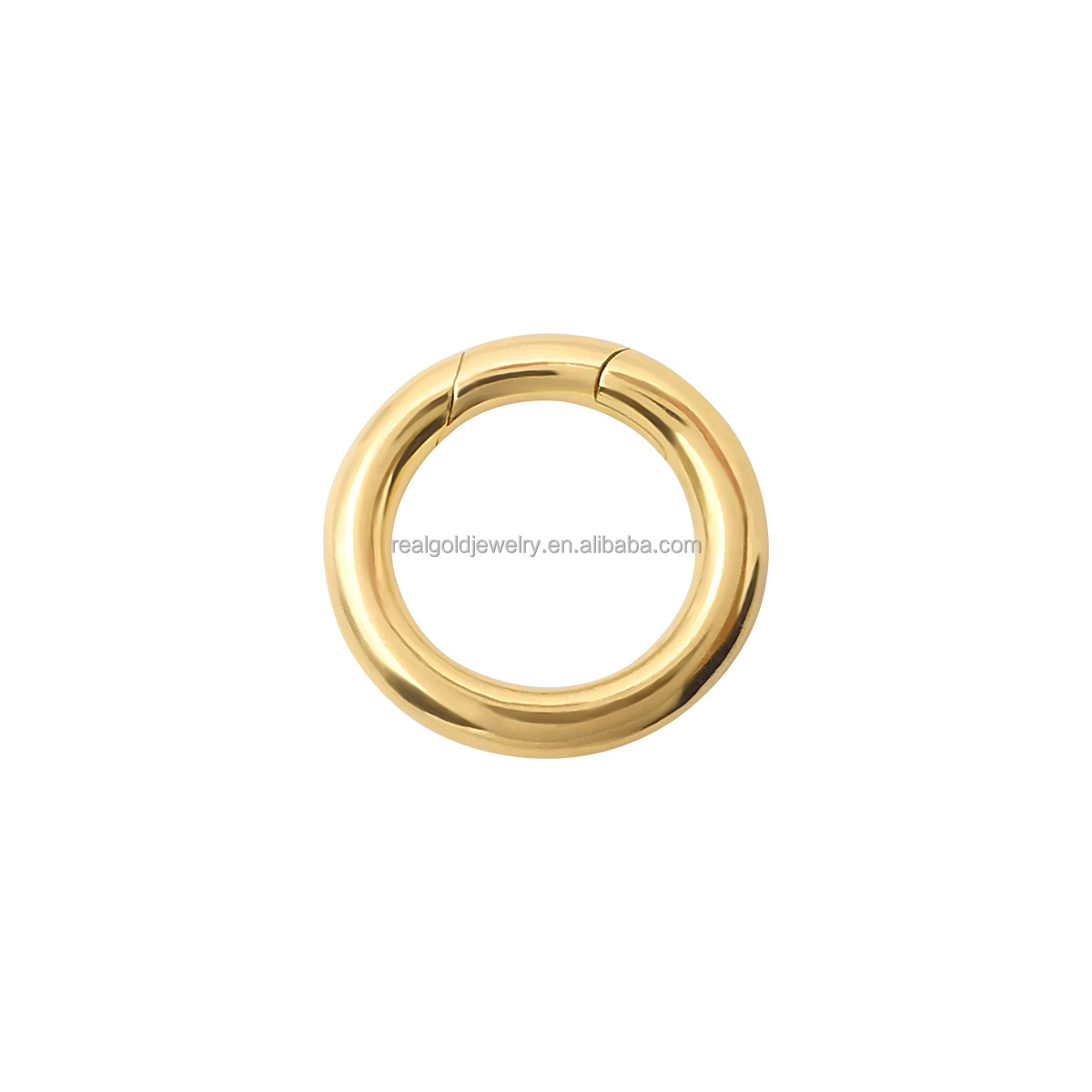 Pure 18K Gold Clasp Muti Size Real Gold Jewelry Round Lock Au750 Solid Gold Seamless Clasp Jewelry Findings