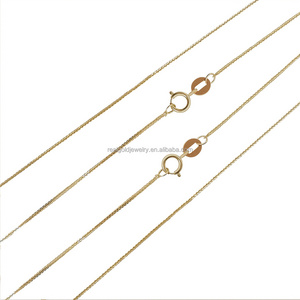 AU750 Fine Jewelry Necklace Chain 18K Solid Gold Dainty Franco Chain Women Jewelry Yellow Gold Necklace