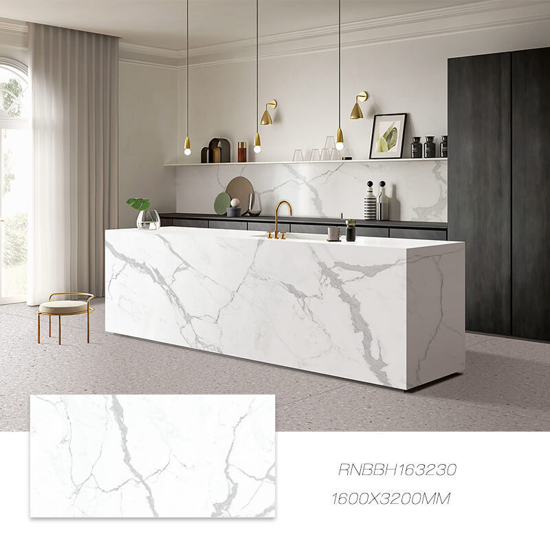 Realgres Cut-To-Size Prefab Vanity Kitchen Island Ceramic Porcelain Kitchen Slab Countertops Vanity Tops