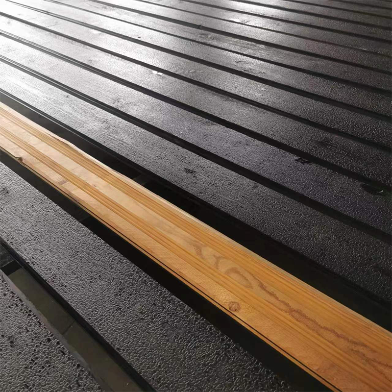 Realgres Wholesale Black Carbonized Solid Edge Glude Panel The Best Price Of Solid Timber Wall Shelf