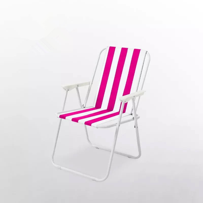 Spring Folding Chairs Beach Picnic Dining Metal Folding Camping Chair