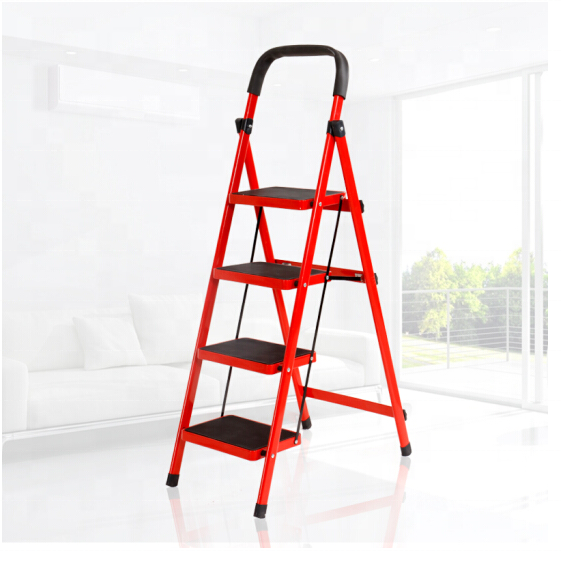 Niceway Four Steps Collapsible 10 Meter Ladder Stepstools Iron Folding Ladder