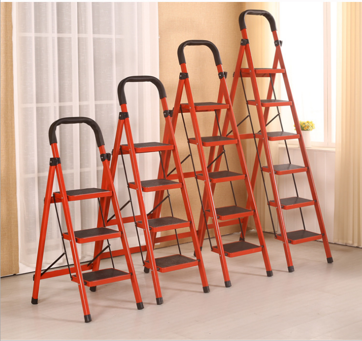 Niceway Four Steps Collapsible 10 Meter Ladder Stepstools Iron Folding Ladder