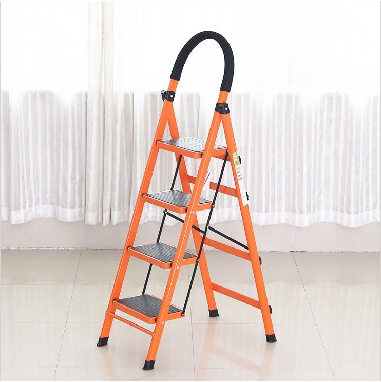 Multipurpose Safety Wide Step 10 Meter Ladder Metal Portable Household Folding Ladders