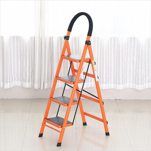 Multipurpose Safety Wide Step 10 Meter Ladder Metal Portable Household Folding Ladders