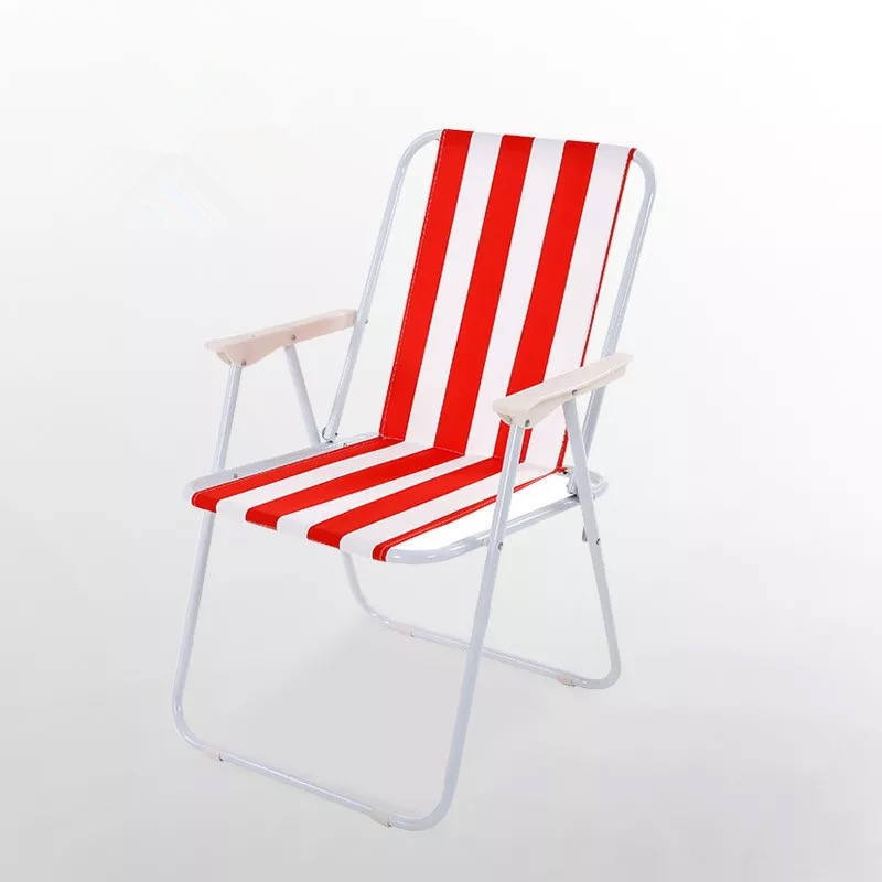 Spring Folding Chairs Beach Picnic Dining Metal Folding Camping Chair