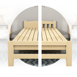 wholesale single collapsible furniture wooden folding bed