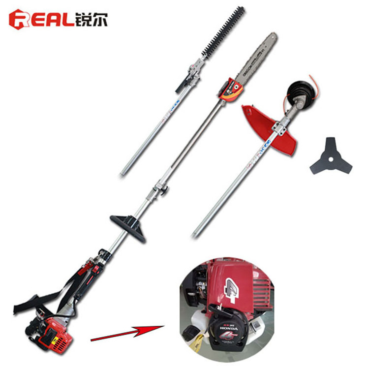 Multi Purpose Grass Weeder Pole Saw and Pruner Tree Trimmer Gas Hedge Trimmer 4 in 1