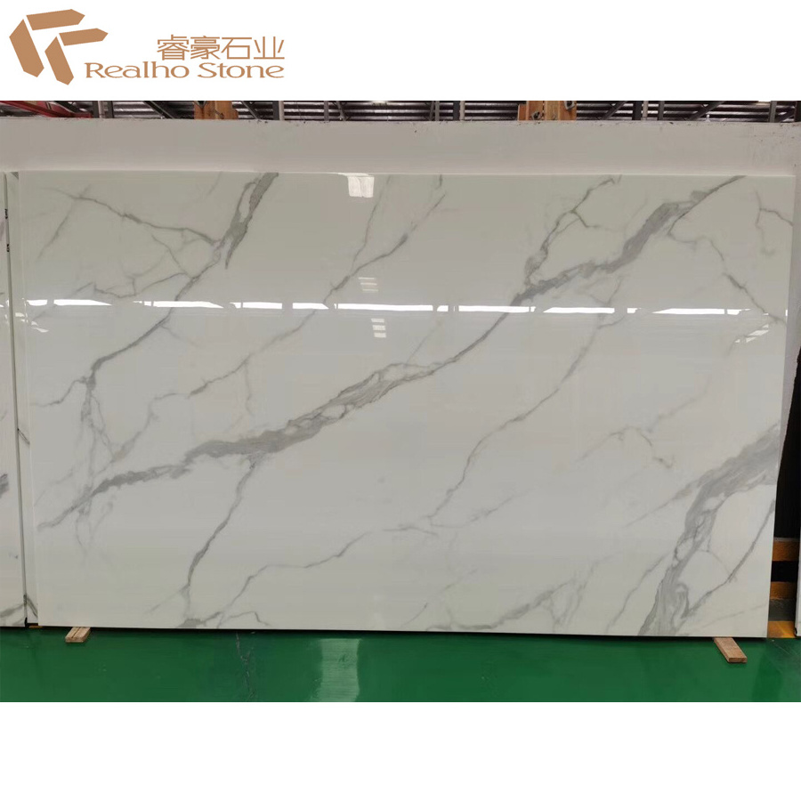 Cheap White Faux Marble Slab For Decoration