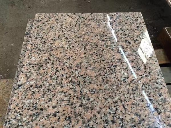 Polished Flamed Pink Porrino  Granite tile and steps for wholesale