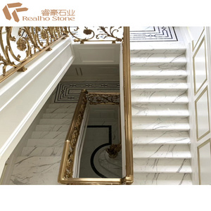 Top Quality Polished Italian Calacatta White Marble Stone Flooring Tile