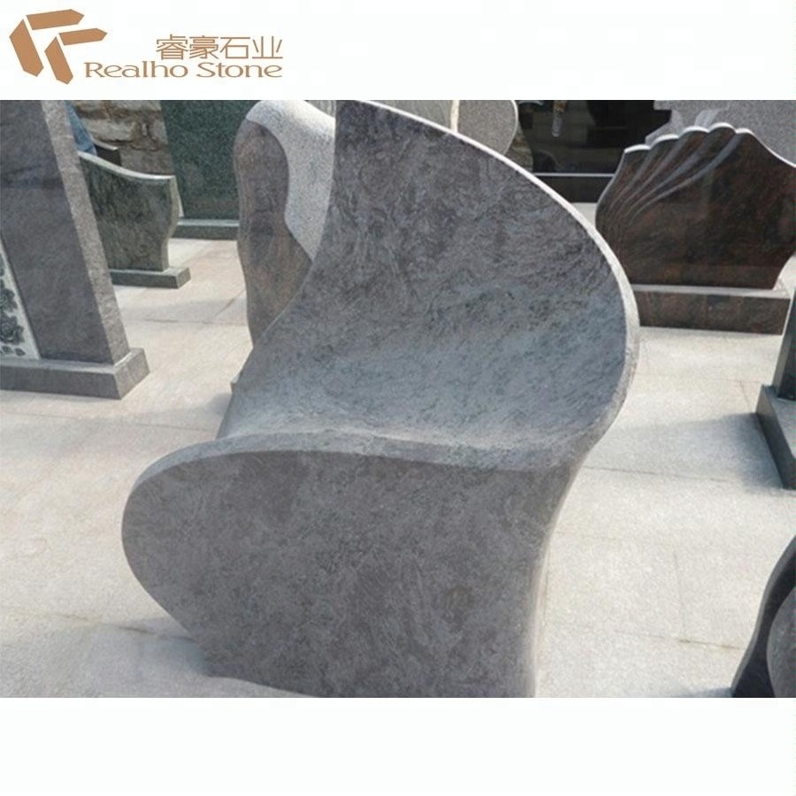 China Cheap White Marble Sculpture Angel Carved Monument Headstone Tombstone for Sale