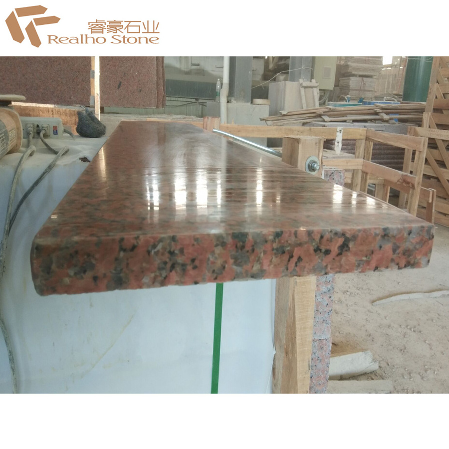 China  Factory Price Maple Red Granite Outdoor Stone Steps