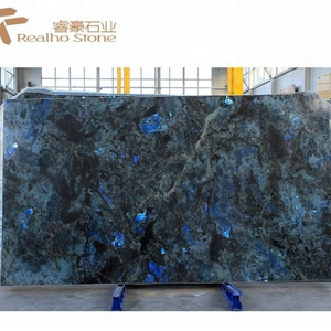 Large Lemurian Labradorite Blue Granite Slab