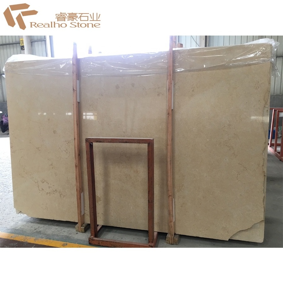 Natural beige marble new collection crema marfil marble for indoor wall cladding and flooring