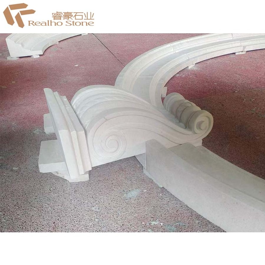 Outstanding marble carved flower door frame surround