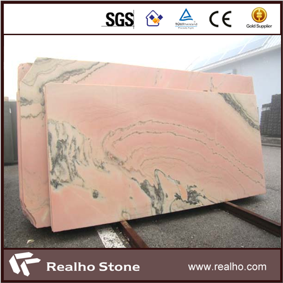 Polished Aurora Pink Rosa Portugal Marble Slabs