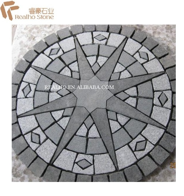 Granite Paving Stone Driveway Natural Cobblestone Paver Mats