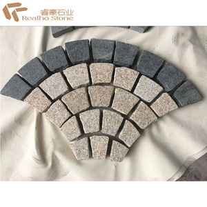 Granite Paving Stone Driveway Natural Cobblestone Paver Mats