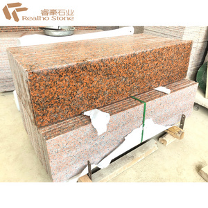 China  Factory Price Maple Red Granite Outdoor Stone Steps