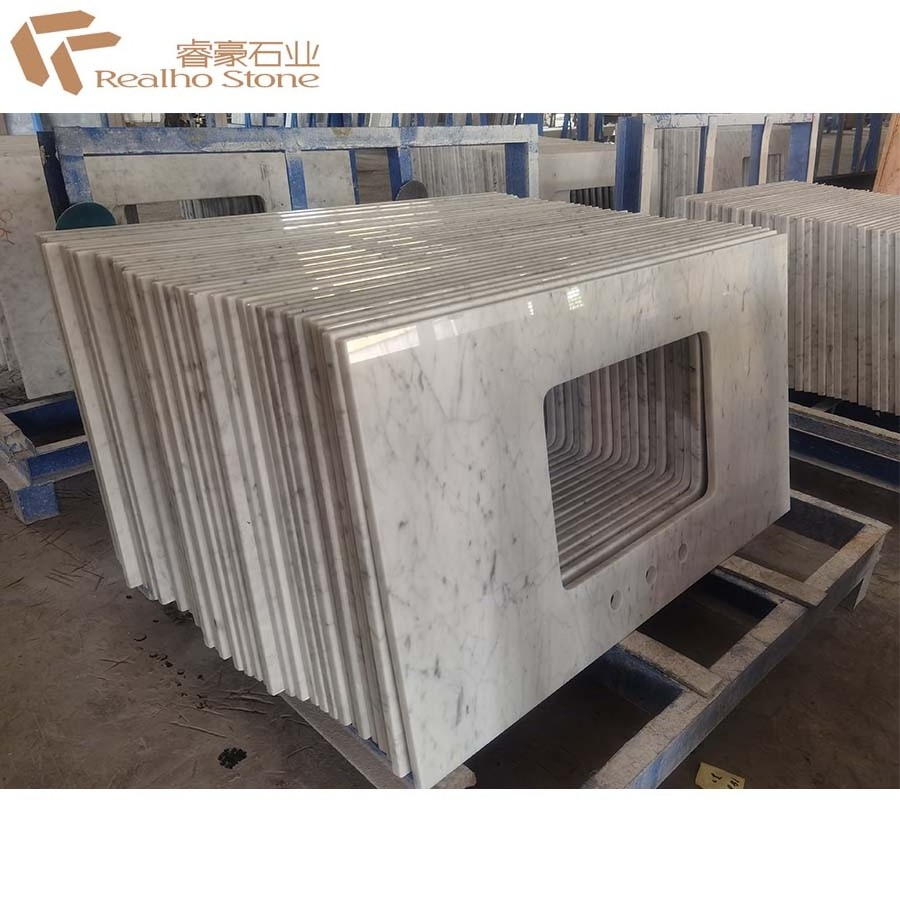 Carrara Marble Bathroom 24 Inch Counter top