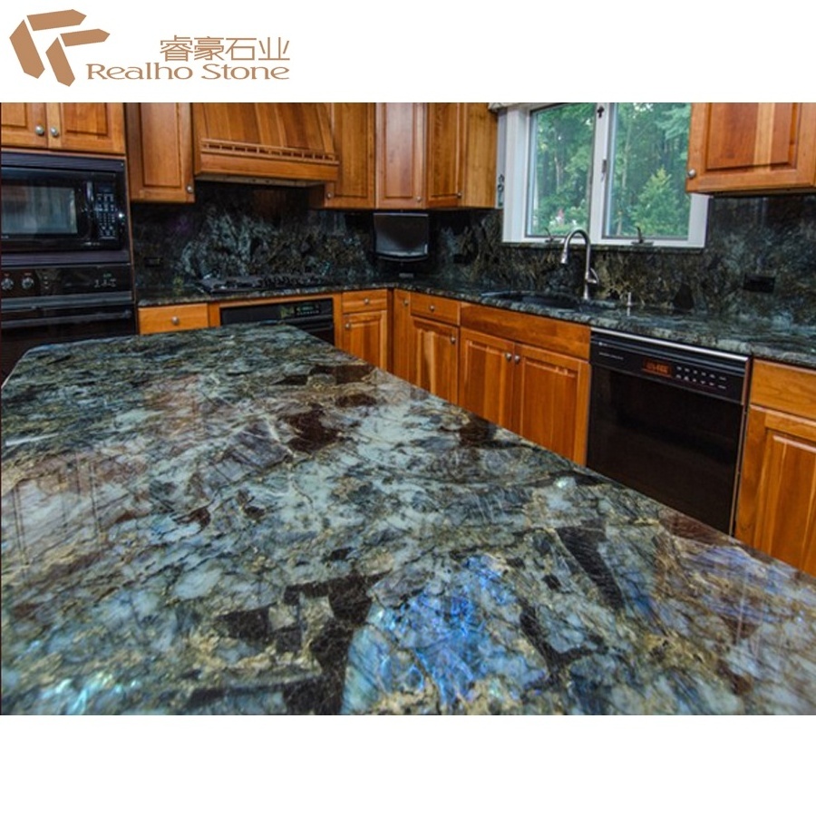 Labradorite Lemurian Blue Granite for Kitchen Countertops