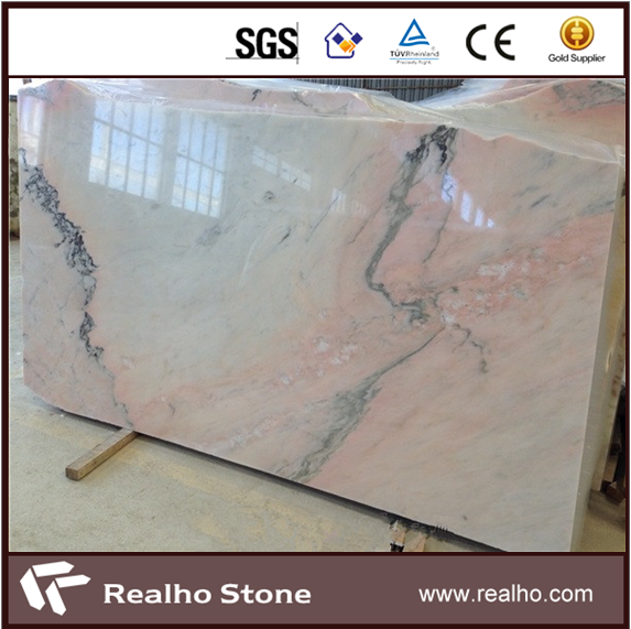 Polished Aurora Pink Rosa Portugal Marble Slabs