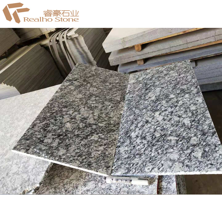 China Factory Cheap White Wave Granite Tiles On Sale