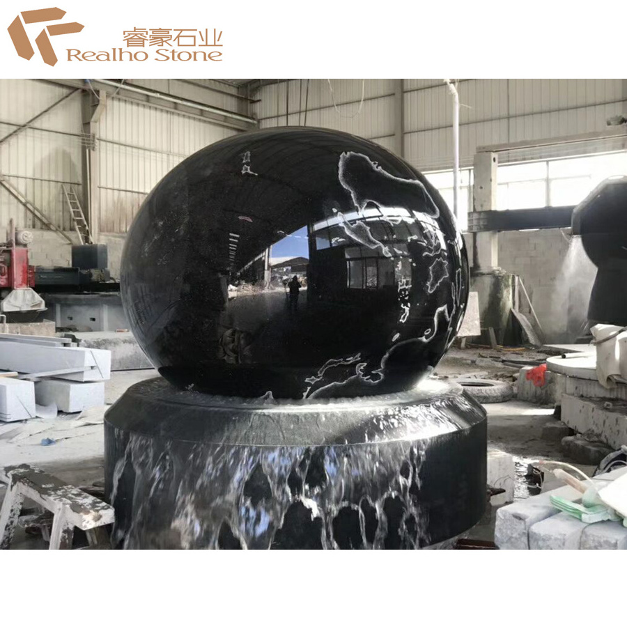 Stone Fengshui Sphere Floating Ball Fountain For Sales