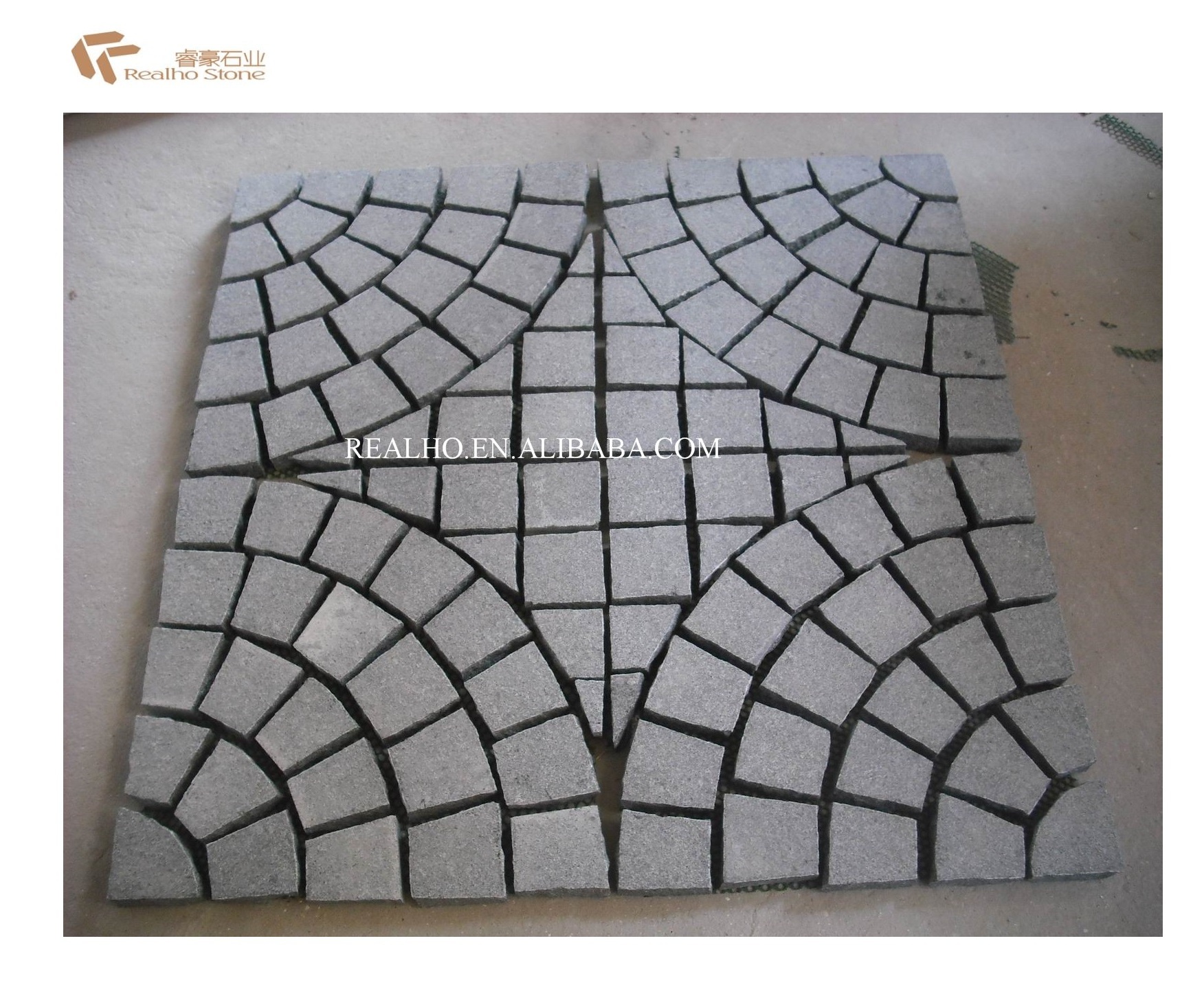 Granite Paving Stone Driveway Natural Cobblestone Paver Mats