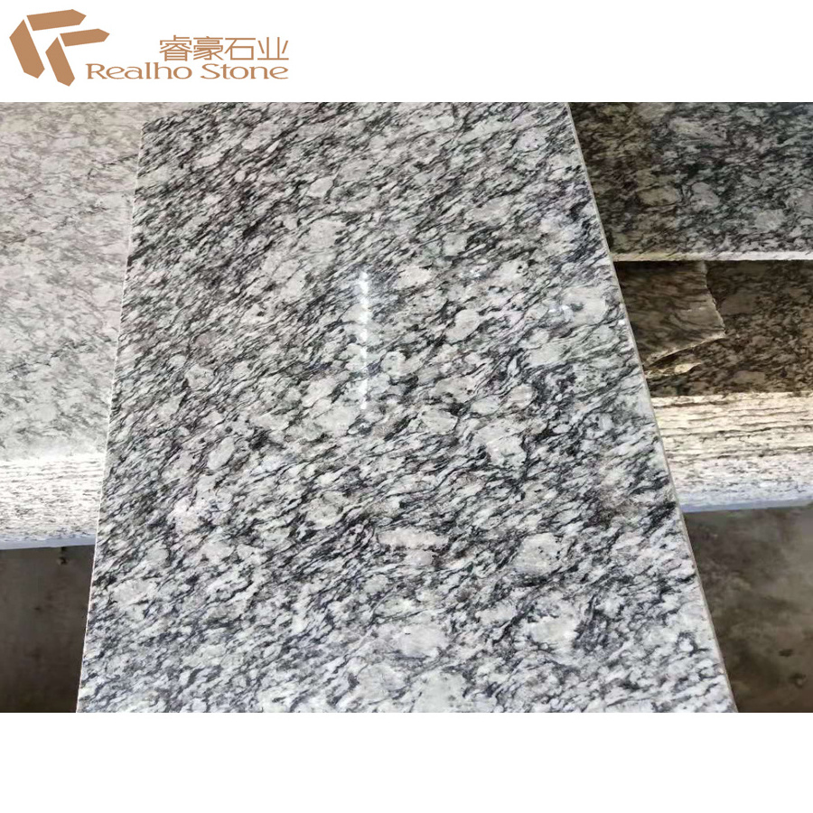 China Factory Cheap White Wave Granite Tiles On Sale