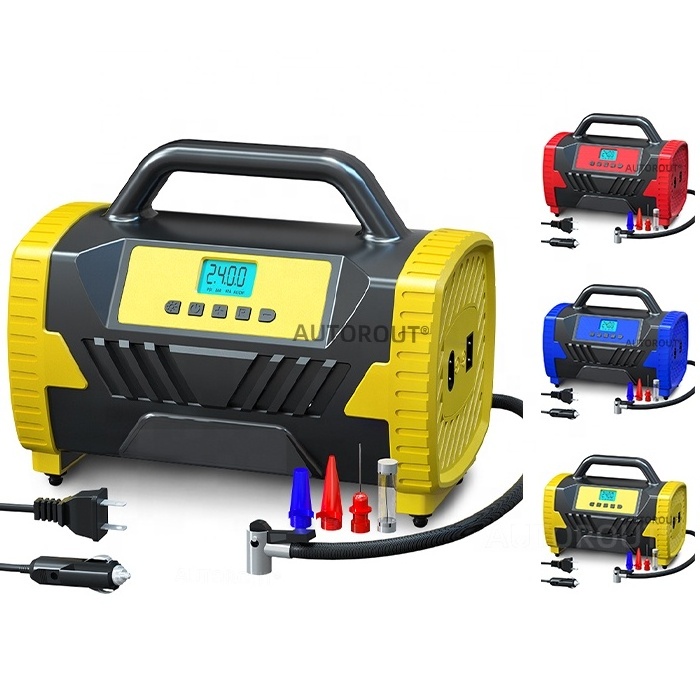 Tire Inflator Nozzle Air Compressor 150PSI Cordless Multifunction Automatic Car Tire Inflator Pump