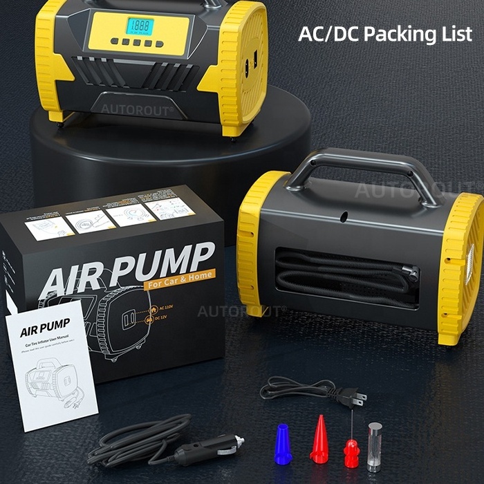 Tire Inflator Nozzle Air Compressor 150PSI Cordless Multifunction ...