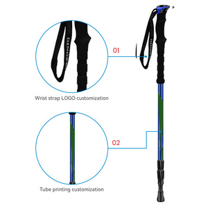 Striped Walking Cane Stylish T Type Shockproof Telescopic Carbon Stick Mountaineering Climbing Walking Sticks